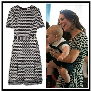 Tory Burch Paulina Resort Tassel Trim Knee Length Dress Kate Middleton